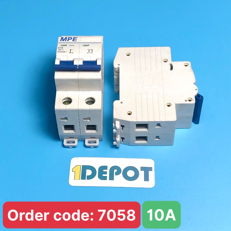 Cầu dao tự động MPE - số cực 2P, dòng định mức In 10A, Icu 6kA - MP6-C210