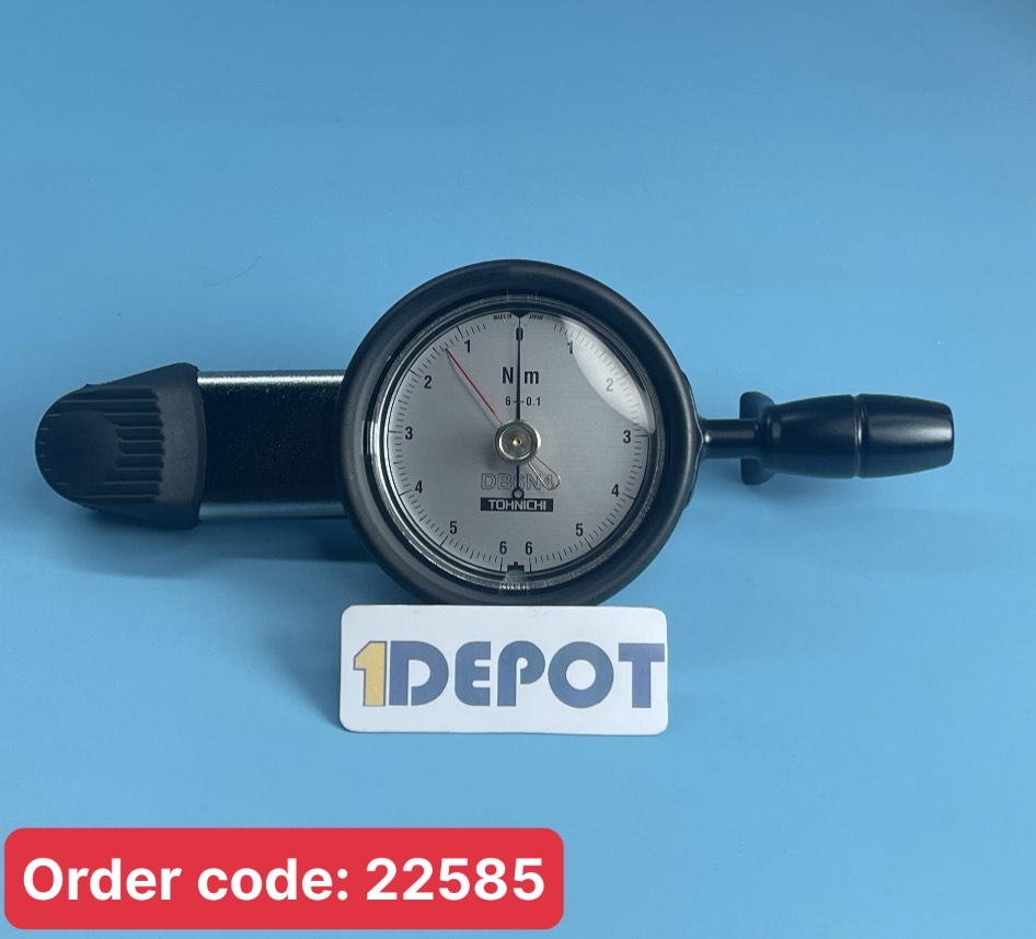 Cờ lê đo lực xoắn siết Tohnichi DB6N4-S, dải lực 0,6 ~ 6 N.m, đầu siết 1/4in, có đồng hồ hiển thị