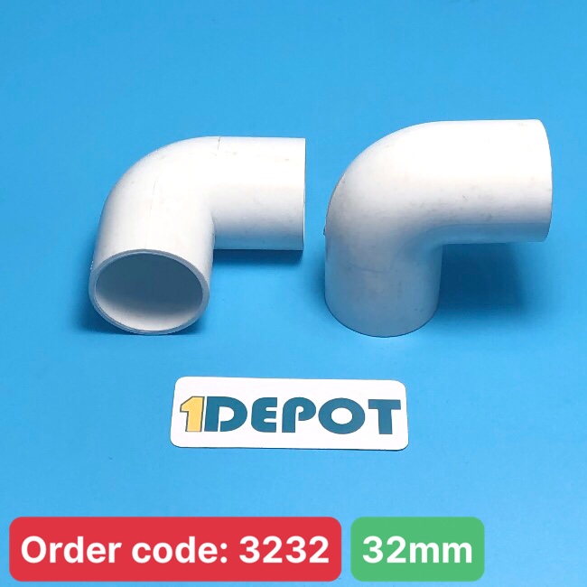 Co nối nhựa trắng 32mm MPE A244/32