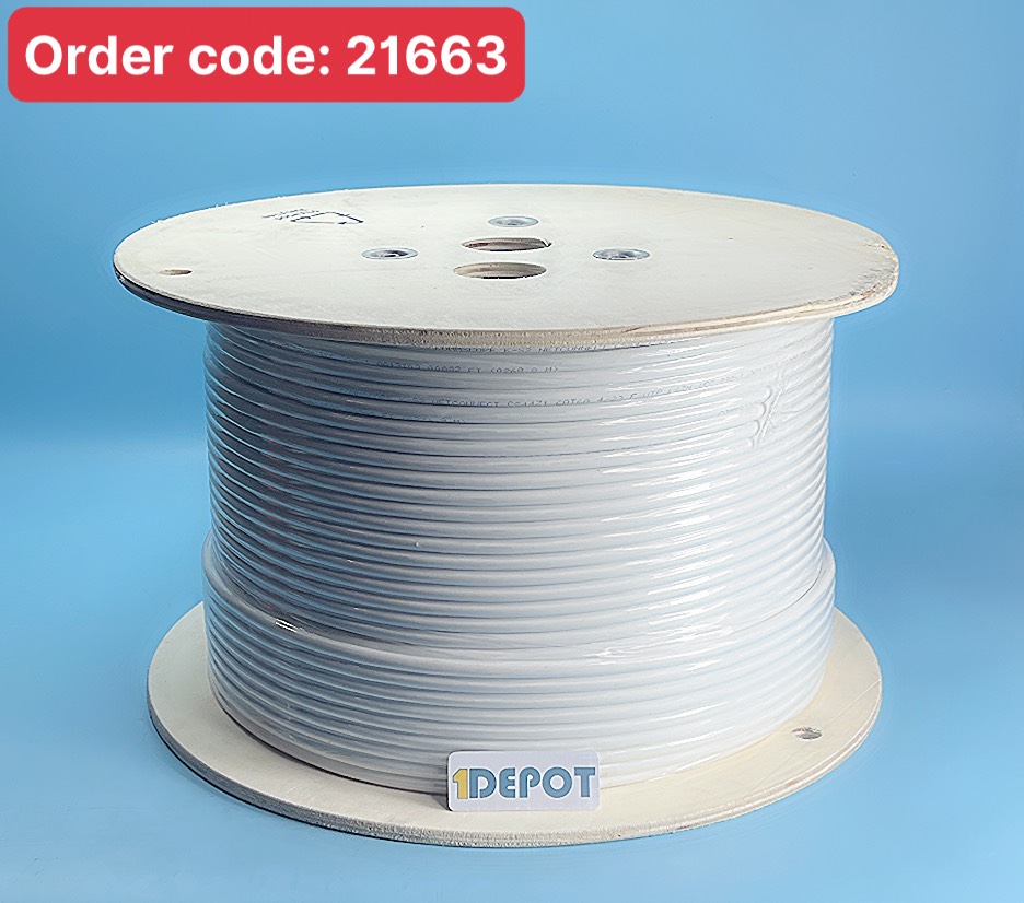 Commscope CAT6A, 4 đôi chống nhiễu, LSZH, 23 AWG, màu trắng (305m/thùng) - 884024508/10