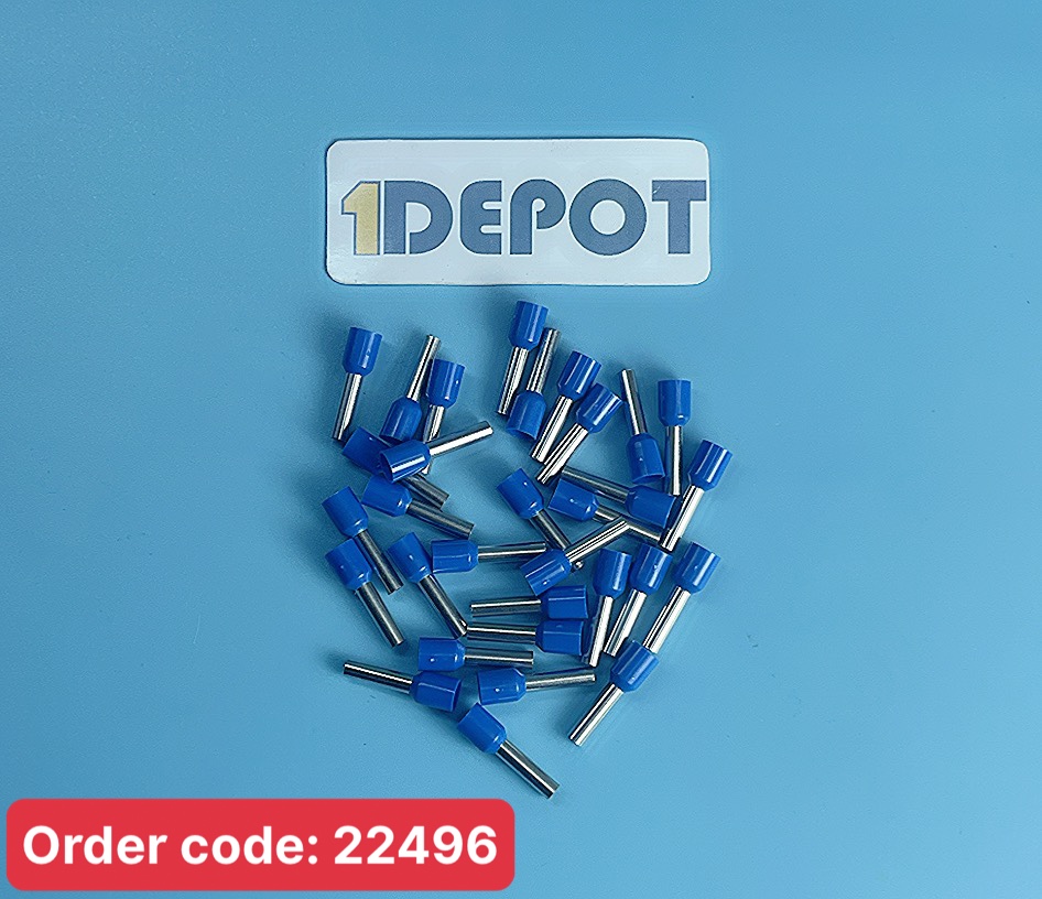 Đầu Cos pin rỗng đơn cho dây 1mm2 bọc nhựa ( 100 cái/ gói)