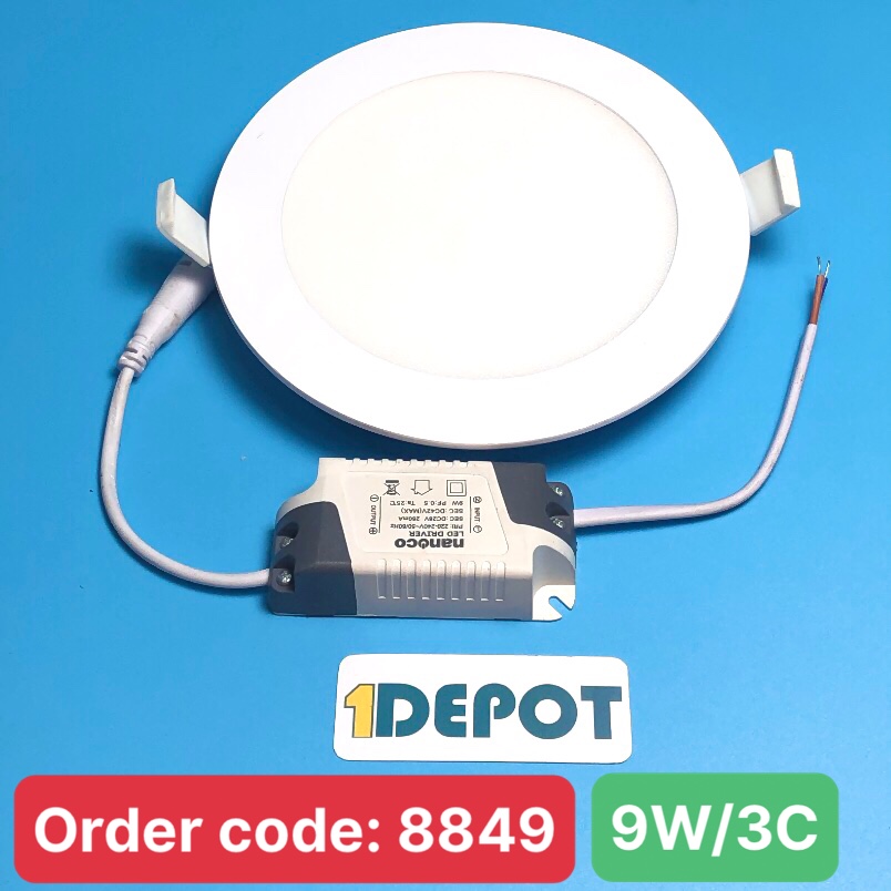 Đèn LED âm trần siêu mỏng đổi màu Nanoco 9W NSD09C1