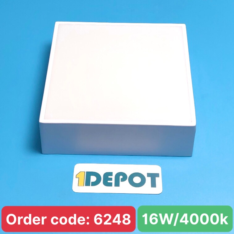 Đèn led downlight vuông ốp trần nổi tràn viền 16W MPE ,120x120x38mm - SSDL-16N ánh sáng trung tính