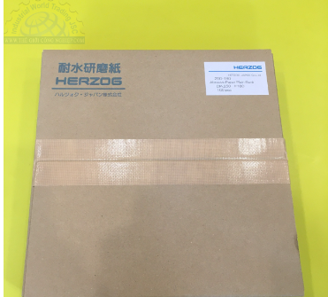 Giấy mài mẫu Herzog 250-180, đường kính 250mm, độ mịn grit #180, không có keo dính, 1 hộp/100pc