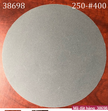 Giấy mài mẫu Herzog 250-400, đường kính 250mm, độ mịn grit #400, không có keo dính, 1 hộp/100pc