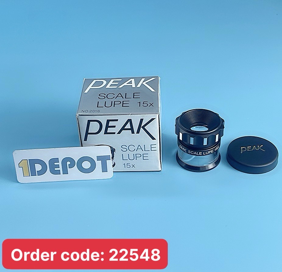 Kính lúp cầm tay Peak 2016 15x có thước đo tiêu chuẩn