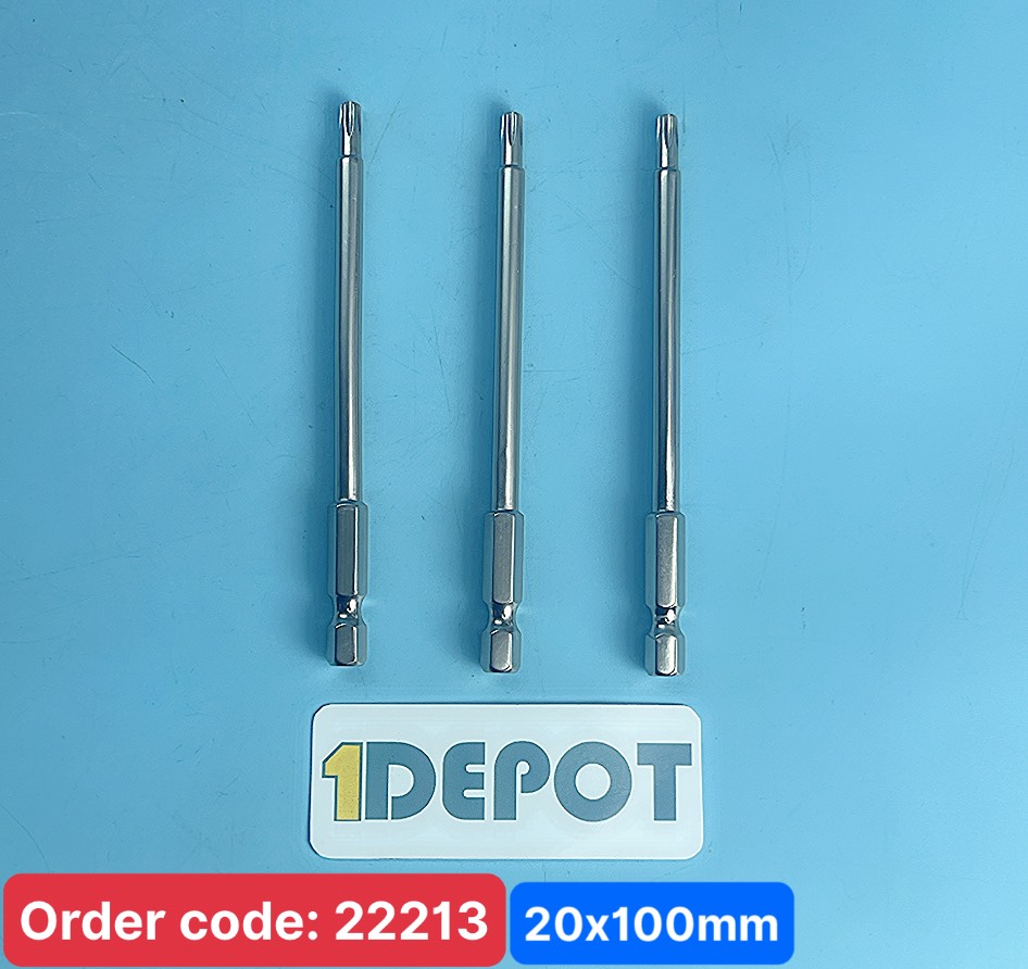 Mũi hoa thị có lỗ chuôi lục giác S2 Broppe T20*100mm
