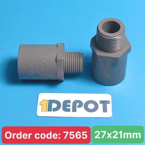 Nối rút có ren 27 x RN 21 D Nhựa Bình Minh