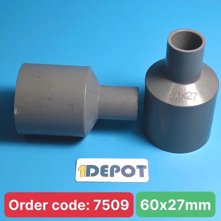Nối rút trơn 60 x 27 D Nhựa Bình Minh