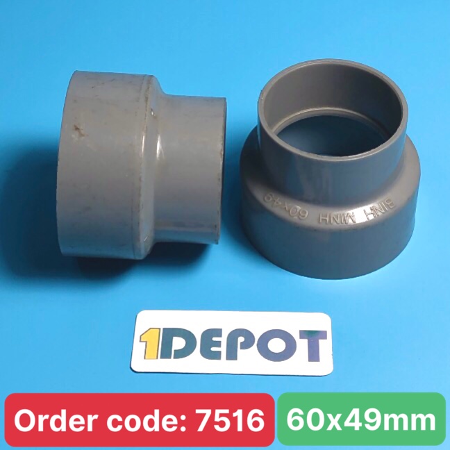 Nối rút trơn 60 x 49 D Nhựa Bình Minh