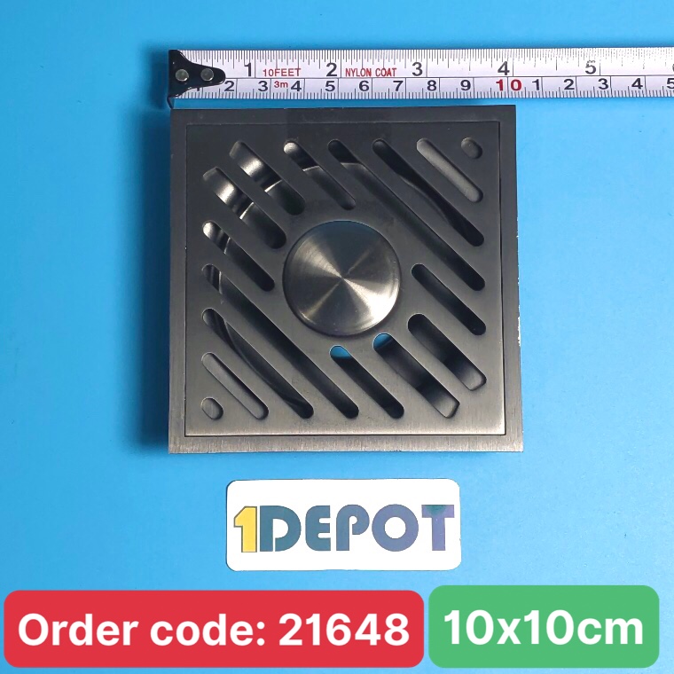 Phễu thoát sàn Inox Luco kích thước 10x10cm