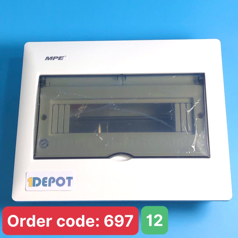 Tủ điện âm tường chứa mcb 12 cực MPE TS-12