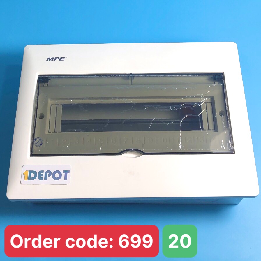 Tủ điện âm tường chứa mcb 20 cực MPE TS-20