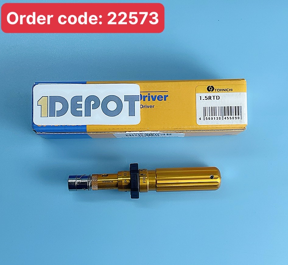 Tua vít đo lực xoắn siết Tohnichi 1.5RTD, dải lực 0.0196 ~ 0.1471 Nm, có thang đo để điều chỉnh