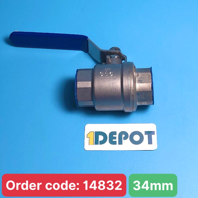 Van tay gạt inox luco ren trong phi 34