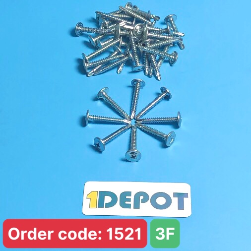 Vít đuôi cá đầu dù 3F, kích thước M4.2x30mm, chất liệu thép xi, 1 túi/1000 con