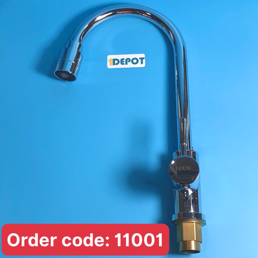 Vòi rửa bát nóng lạnh cứng to thân trụ, xoay 2 chế độ VNL07X2C D  Luco