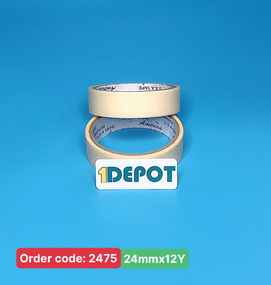 Băng keo giấy 24mm x 12 yard 12 cuộn/cây