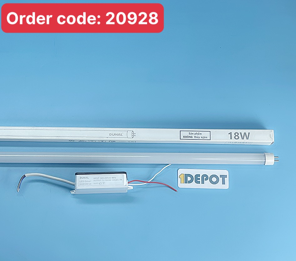 BÓNG LED TUÝP DUHAL T5 1.2M 18W (SDHT512) ÁNH SÁNG TRẮNG