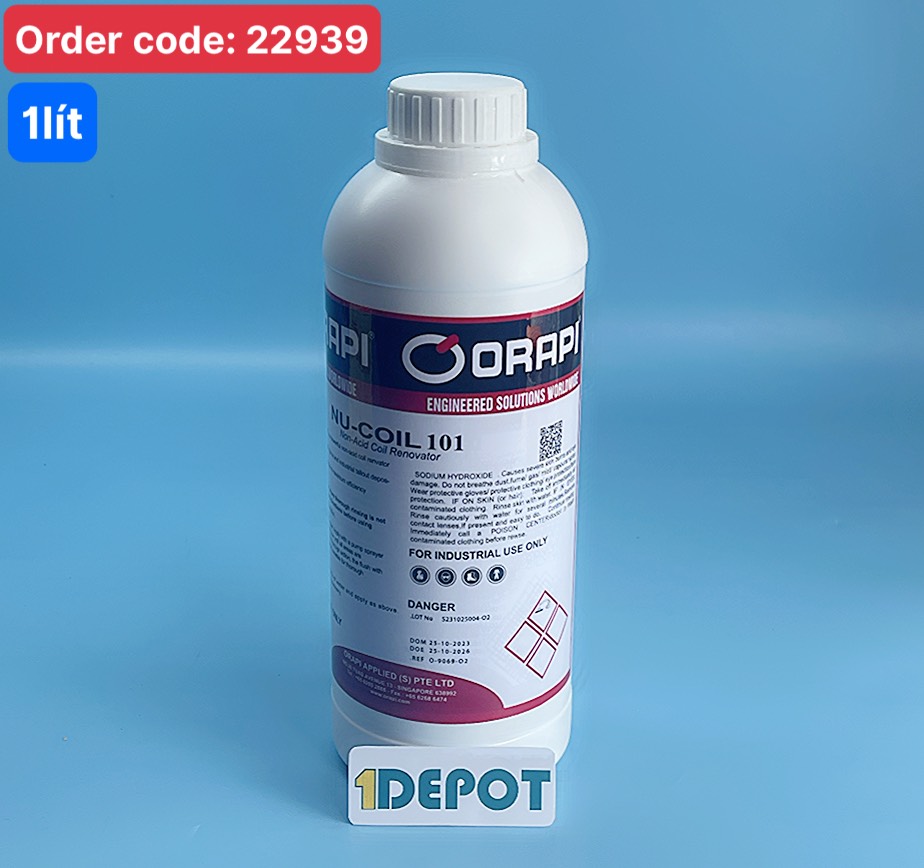 Hóa chất tẩy rửa dàn nóng, dàn lạnh điều hòa Orapi NU-COIL 101 1L/chai