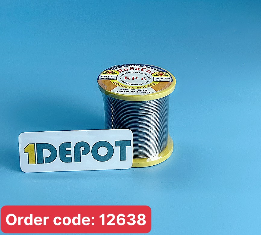 Thiếc hàn điện tử Rosachi Kim Phát KP6, 0.9mm, 100g/ cuộn, 6 cuộn/ hộp