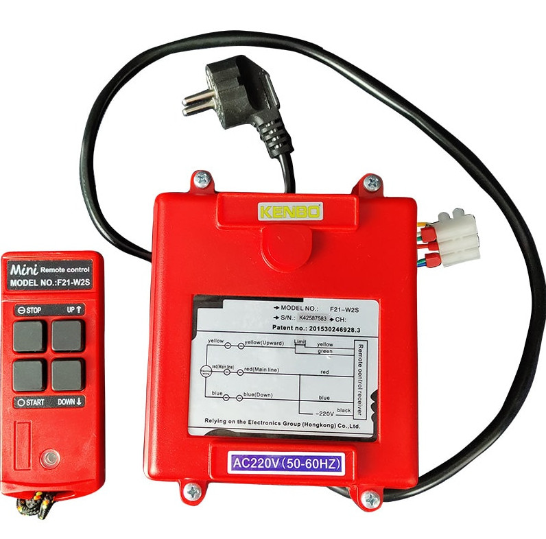 Bộ điều khiển từ xa cho máy tời Kenbo 4 nút 220V, F21-W2S