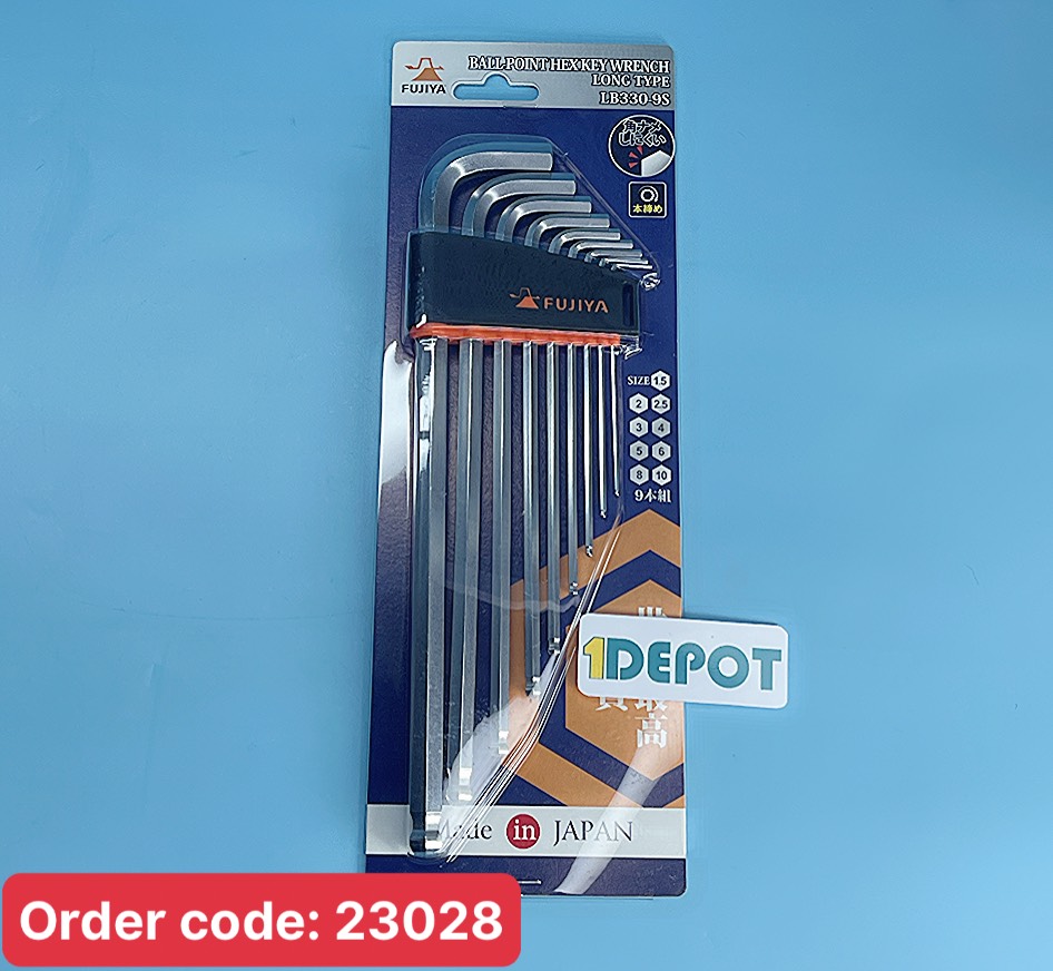 Bộ lục giác đầu bi hệ m dài Fujiya LB330-9S