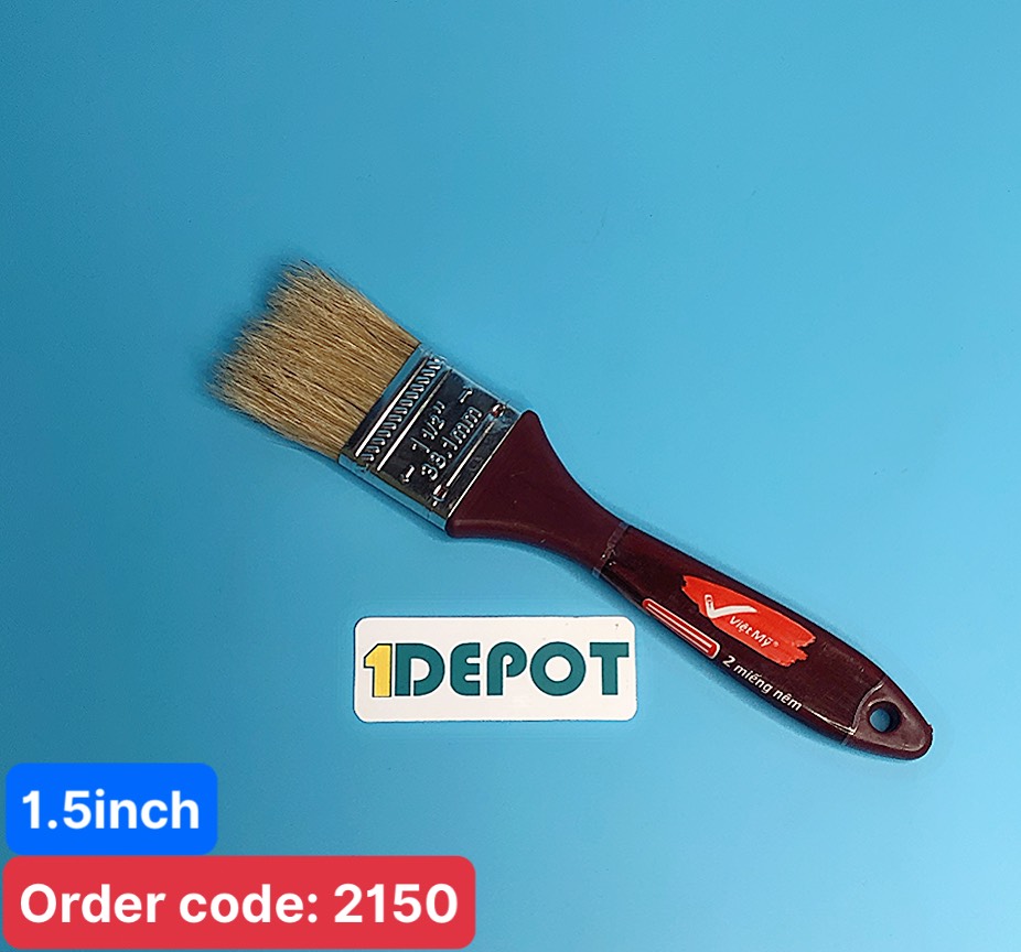 Cọ quét sơn Việt Mỹ cán nâu 1.5 inch (38.1mm)