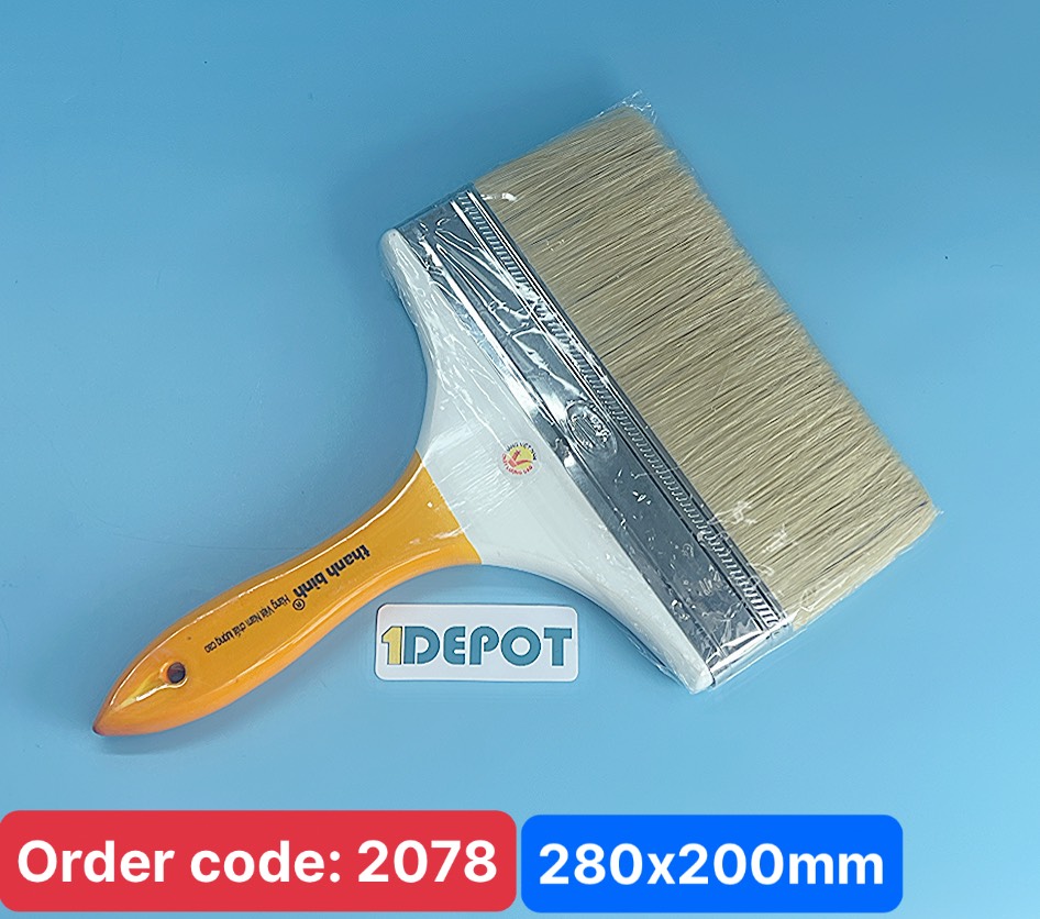 Cọ THANH BÌNH 1CM80, lông heo thuộc trắng 8inch (20cm) kích thước 280mm x 200mm