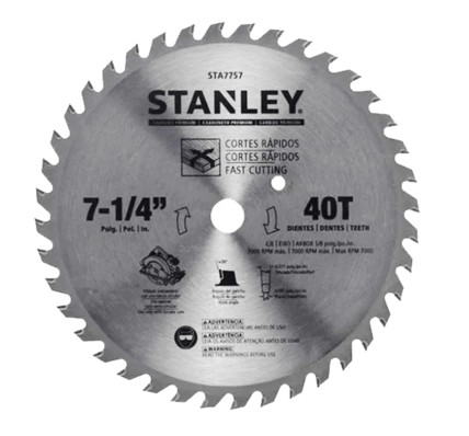 Lưỡi cưa gỗ 7-1/4 inch 184mm x 40T STANLEY STA7757-AE