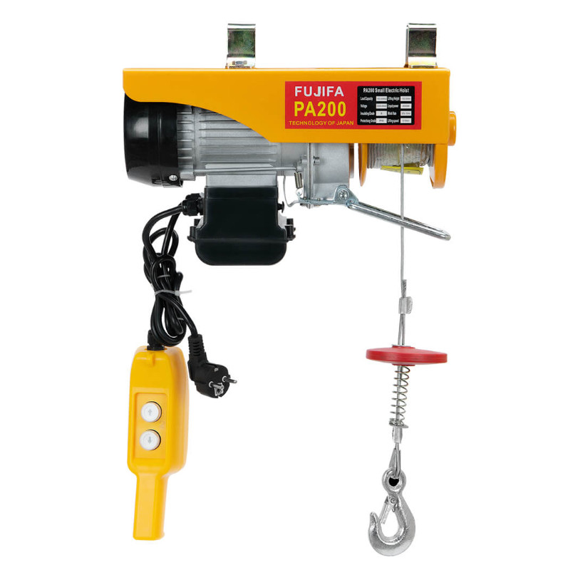 Máy tời điện mini cáp đơn FUJIFA PA 100/200-20M, 220V, 650W, đường kính cáp: 3mm