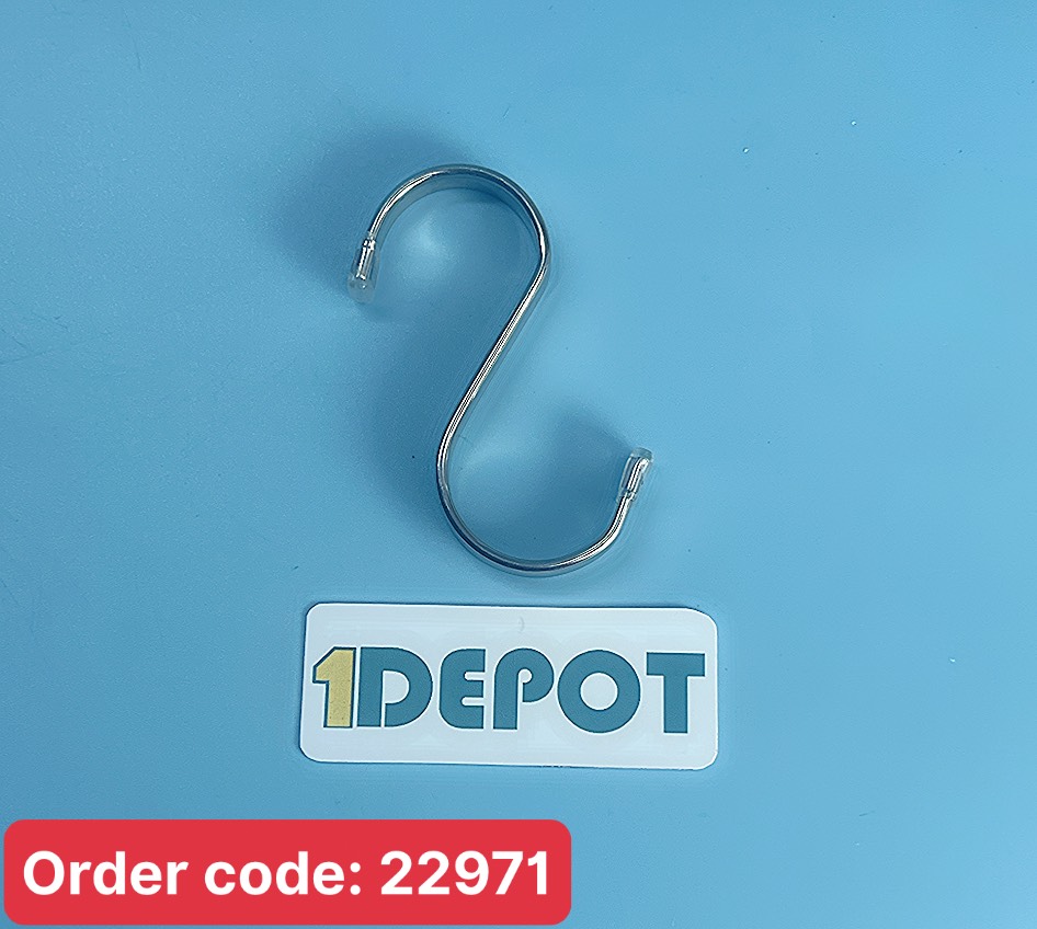 Móc chữ S dẹp 7cm chất liệu thép không gỉ