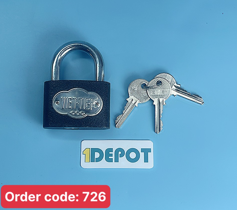 Ổ khóa VIỆT TIỆP 1466/63, loại đen bấm 6f có 2-3 chìa