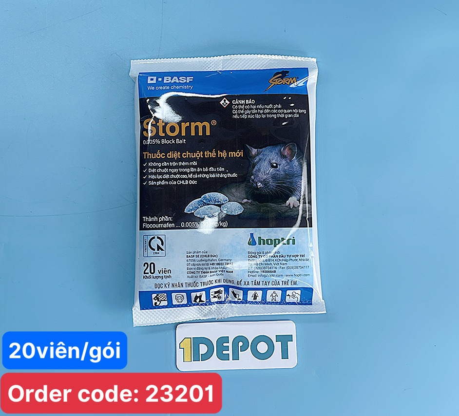 Thuốc diệt chuột Storm 0.005% ( 20 viên/ gói)