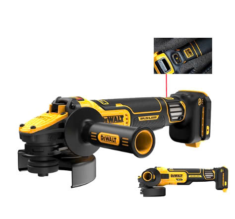 Máy mài góc dùng pin Dewalt DCG409VSN-B1 20V (Bao gồm 2 pin 5Ah & sạc), không chổi than