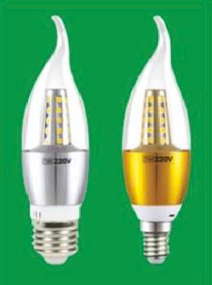 Bóng nến thủy tinh Hufa BL-04 5W - E14, ánh sáng vàng