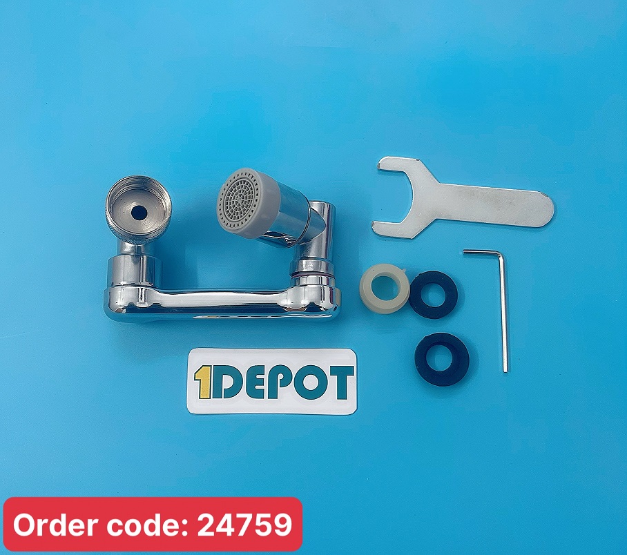 Đầu vòi xoay 180 độ nối dài bồn rửa
