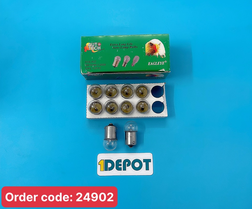 Hộp 10 bóng đèn Ô Tô đui cài một tóc 12V 10W