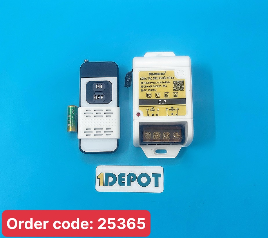 Công Tắc Điều Khiển Từ Xa PINGRON CL3, chiếu xa 3000w