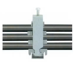Kẹp cáp cho dây điện phi 14-16, loại 3 dây, LEIPOLE UB16.3, chất liệu thép mạ kẽm