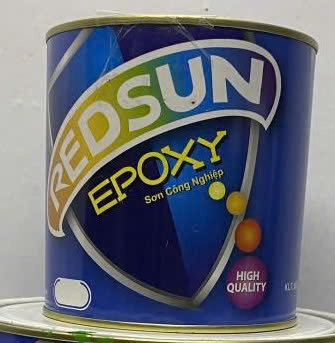 Sơn phủ 2 thành phần Epoxy Redsun màu xanh 5540, 5L/bộ
