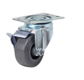 Bánh xe đẩy phi 75mm GL-75-BSF-TUN Chịu tải 65kg cao 105mm