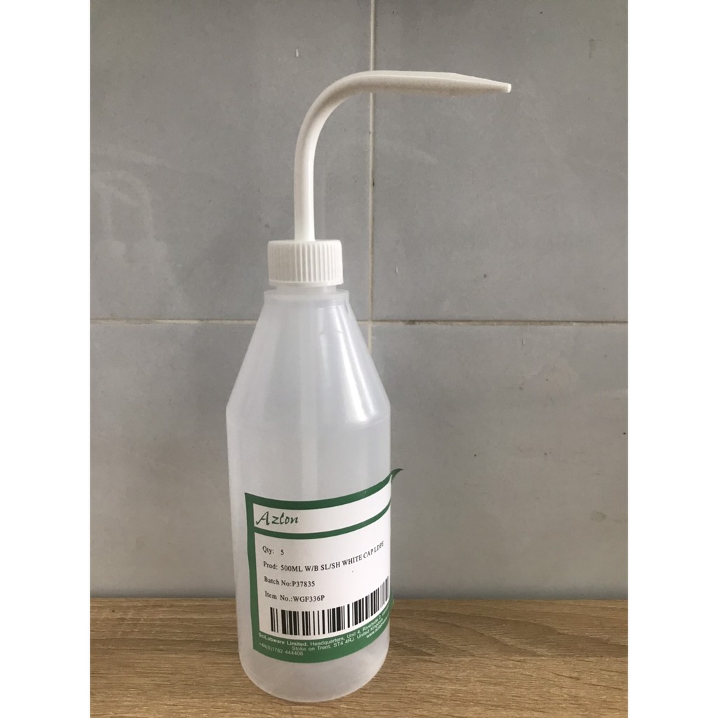 Bình tia nhựa miệng hẹp LDPE 500ml AZLON
