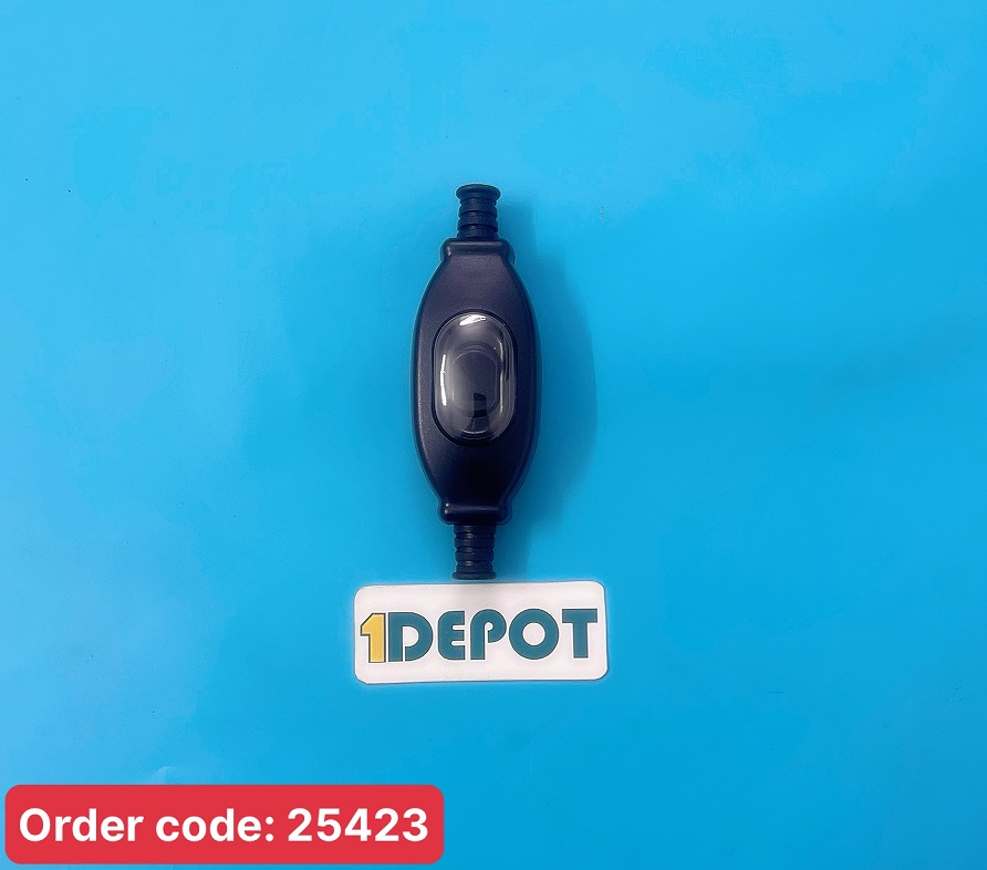 Công tắc treo dây dạng bập bênh ES204, 3A250V, chống nước IP65, màu đen