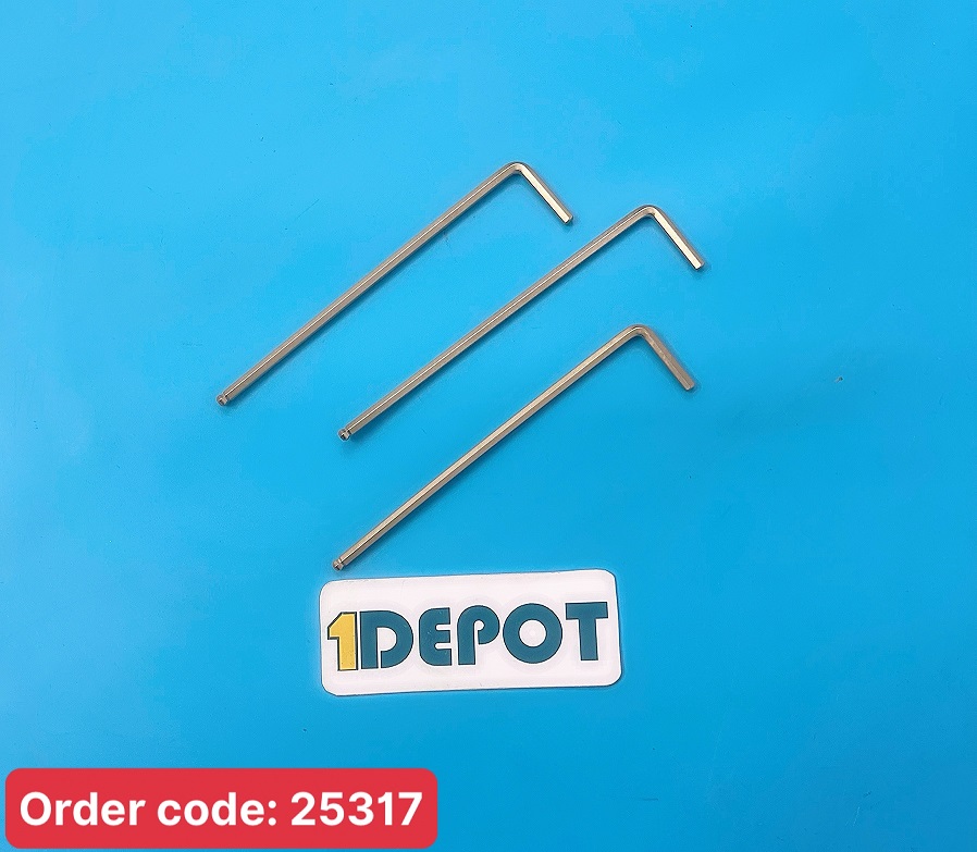 Lục giác chữ L 2.5 mm Bondhus, chất liệu xi vàng