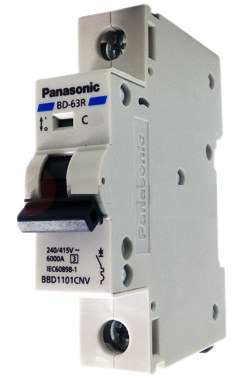 Cầu dao tự động MCB 1P 240VAC 10A Panasonic BBD1101CNV