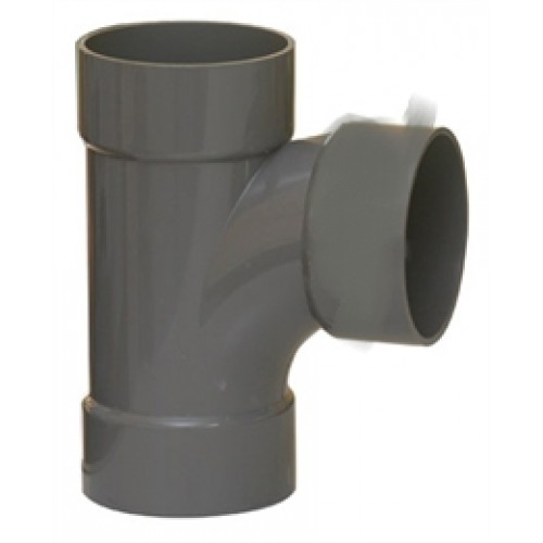 Nối ống dạng T cong rút Ø114 nhựa PVC BÌNH MINH, loại mỏng, kích thước Ø114 x 90mm