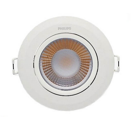 Đèn led âm trần chiếu điểm Philips RS100B LED8, 9W, ánh sáng trắng, kích thước khoét lỗ Φ90mm