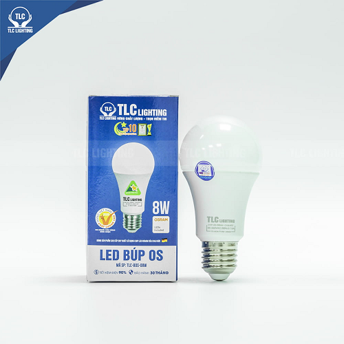 Đèn LED Búp OS 8W TLC, TLC-BOS-08W-V, ánh sáng vàng