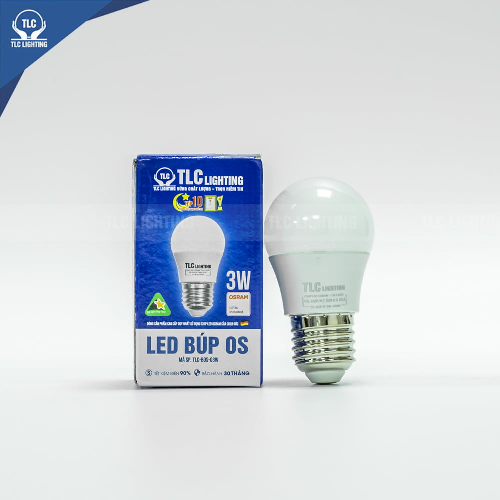 Đèn LED búp trang trí TLC, TLC-BOS-03W-XD, ánh sáng xanh dương